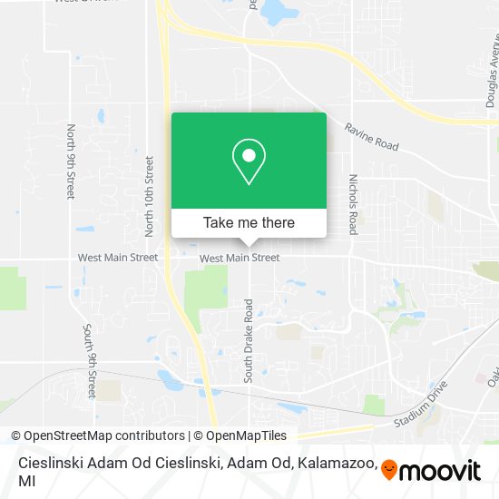 Mapa de Cieslinski Adam Od Cieslinski, Adam Od