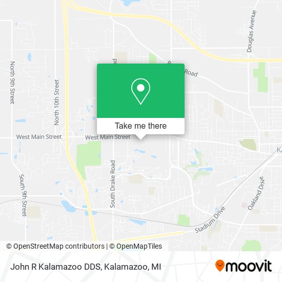 John R Kalamazoo DDS map