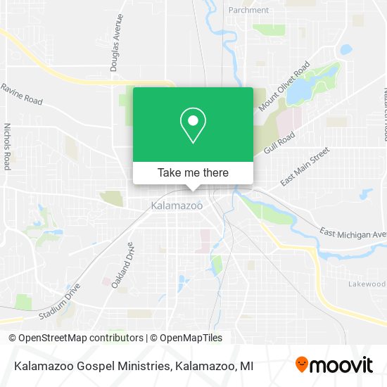 Mapa de Kalamazoo Gospel Ministries