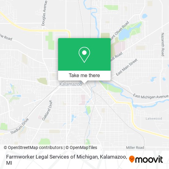 Farmworker Legal Services of Michigan map