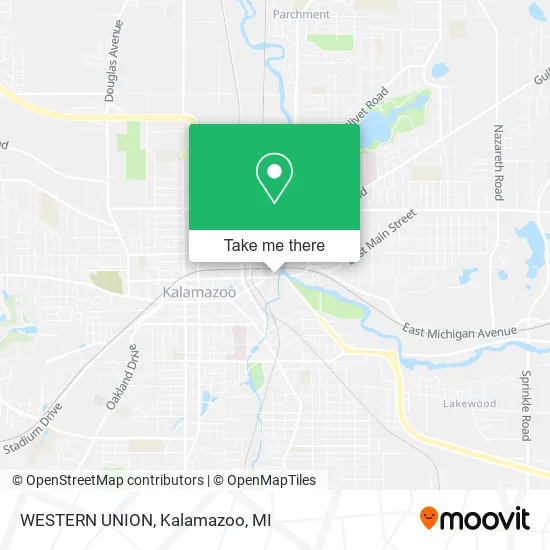 WESTERN UNION map