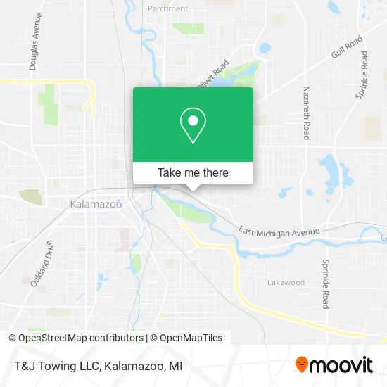 Mapa de T&J Towing LLC