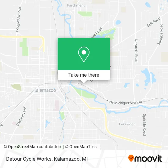 Mapa de Detour Cycle Works