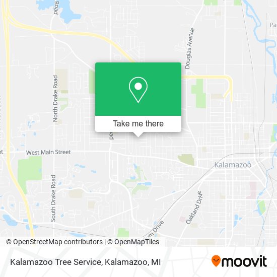 Mapa de Kalamazoo Tree Service