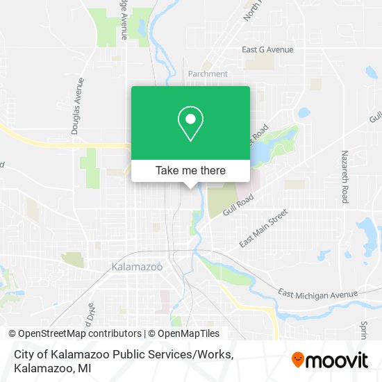 City of Kalamazoo Public Services / Works map