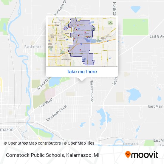 Comstock Public Schools map