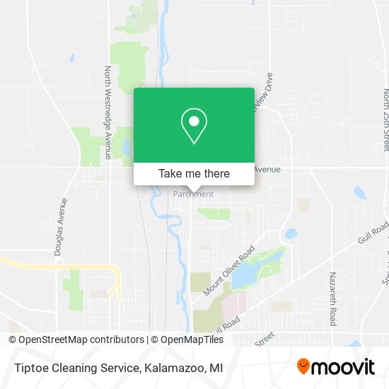 Mapa de Tiptoe Cleaning Service