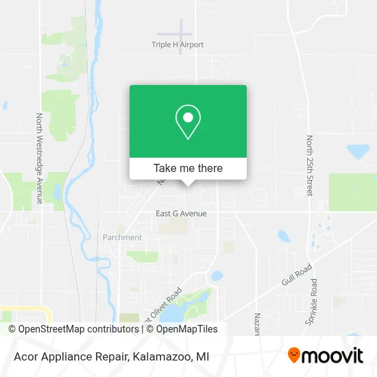 Acor Appliance Repair map