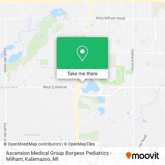 Mapa de Ascension Medical Group Borgess Pediatrics - Milham