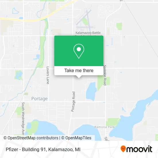 Pfizer - Building 91 map