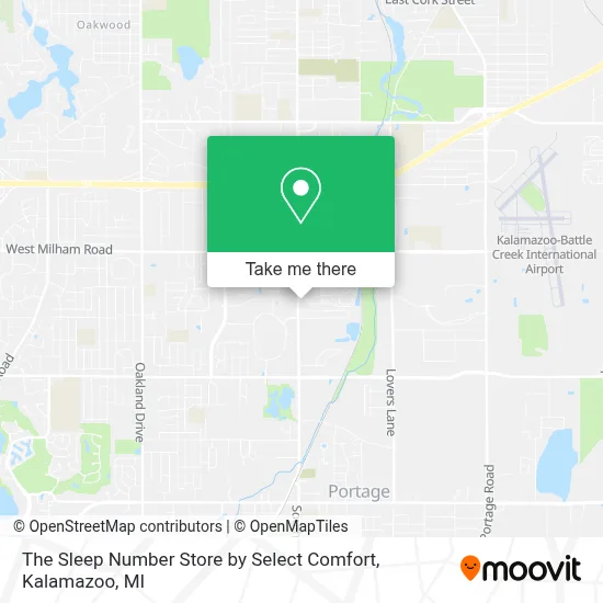 The Sleep Number Store by Select Comfort map