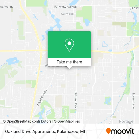 Mapa de Oakland Drive Apartments