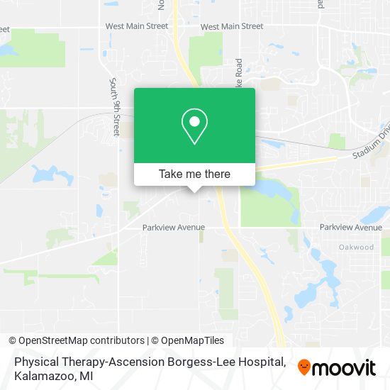 Physical Therapy-Ascension Borgess-Lee Hospital map