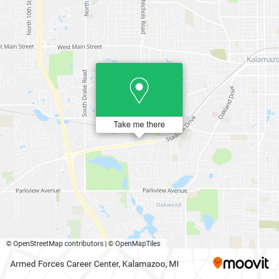 Armed Forces Career Center map