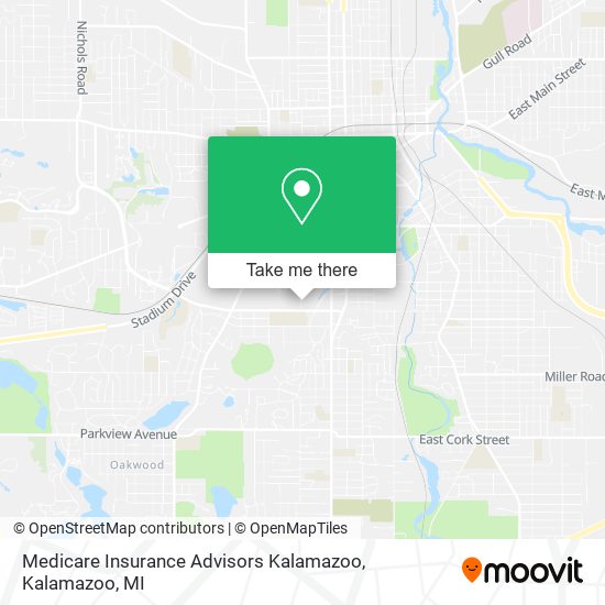 Mapa de Medicare Insurance Advisors Kalamazoo