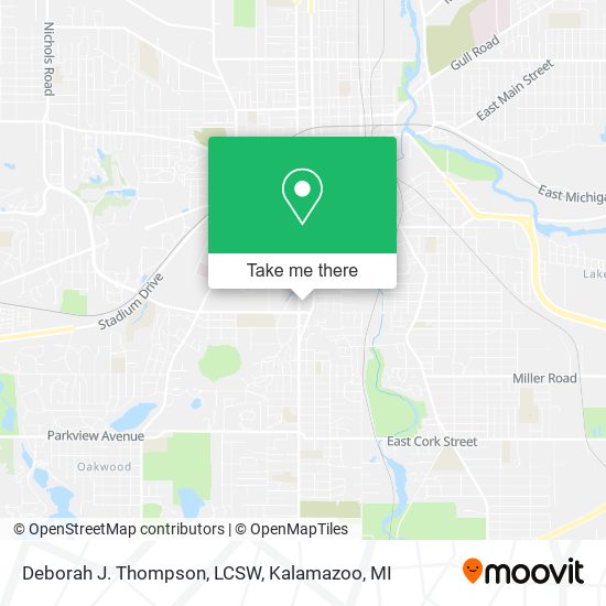 Mapa de Deborah J. Thompson, LCSW