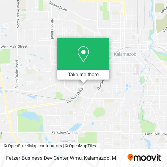Fetzer Business Dev Center Wmu map