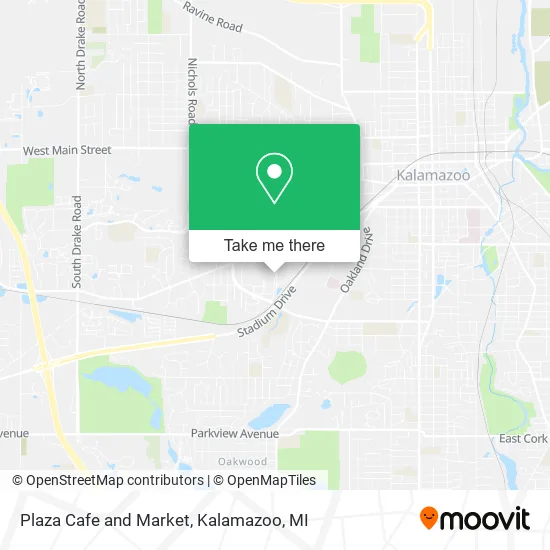 Plaza Cafe and Market map