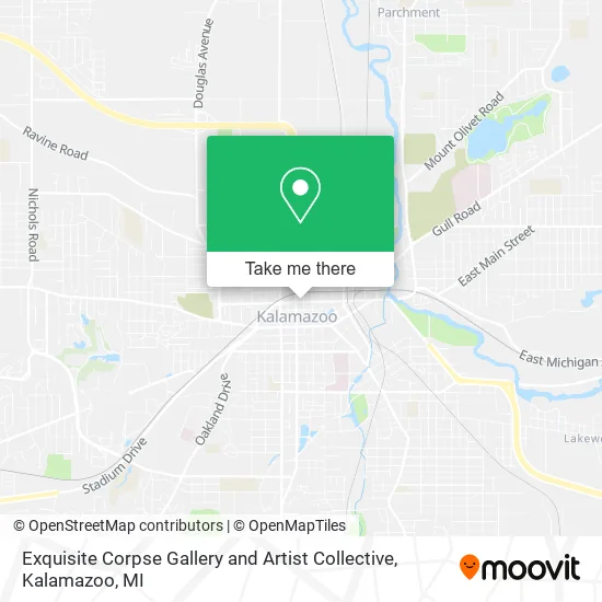 Mapa de Exquisite Corpse Gallery and Artist Collective