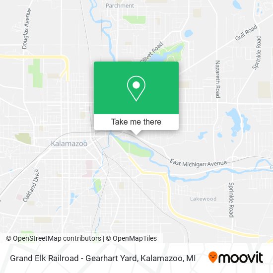 Grand Elk Railroad - Gearhart Yard map