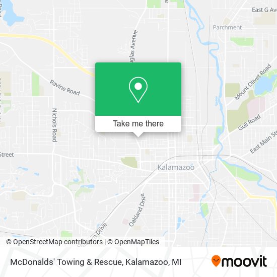 McDonalds' Towing & Rescue map