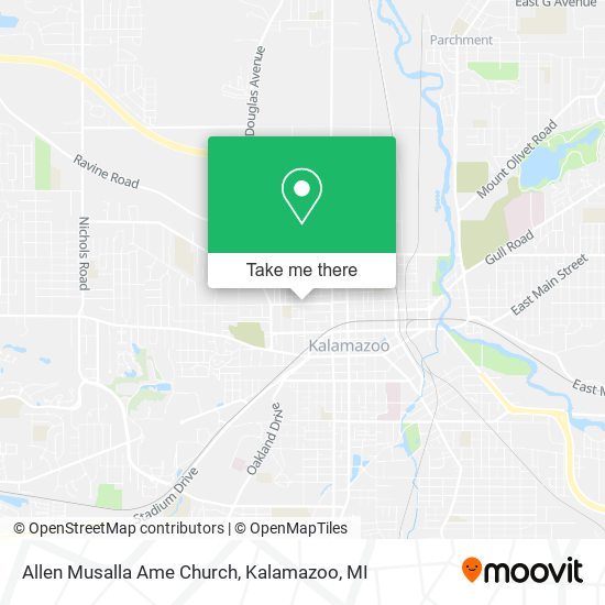 Allen Musalla Ame Church map