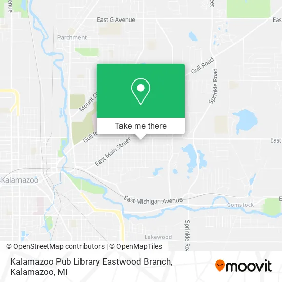 Mapa de Kalamazoo Pub Library Eastwood Branch