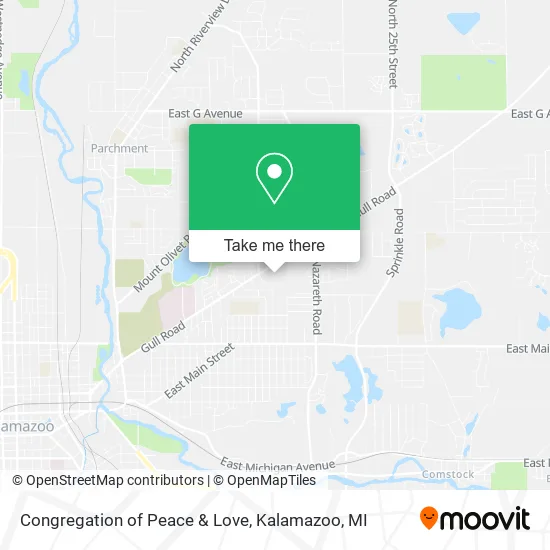 Congregation of Peace & Love map