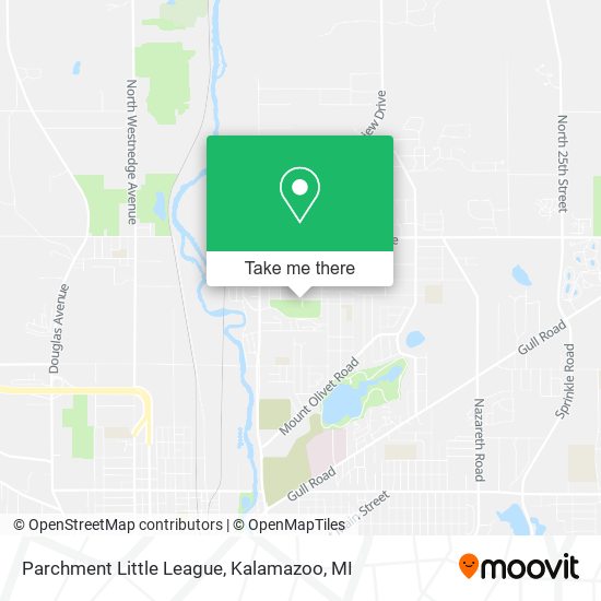 Parchment Little League map