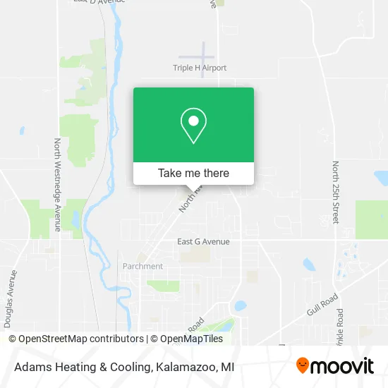 Adams Heating & Cooling map