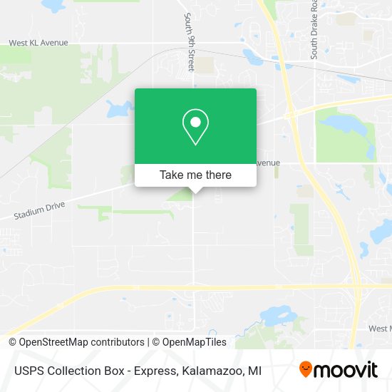 USPS Collection Box - Express map