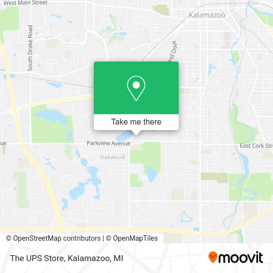 The UPS Store map