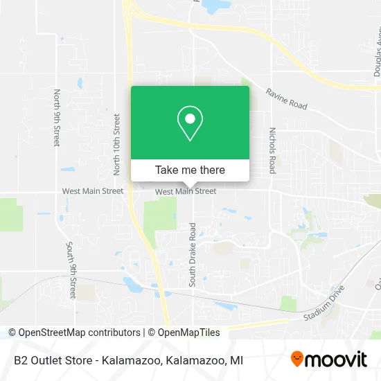 B2 Outlet Store - Kalamazoo map