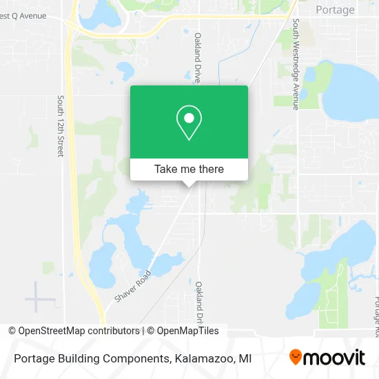 Portage Building Components map