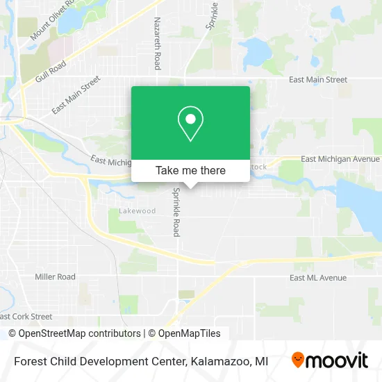 Forest Child Development Center map