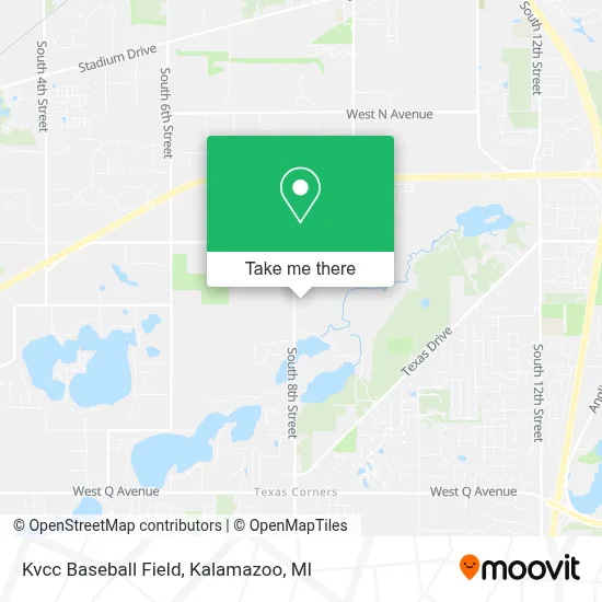 Kvcc Baseball Field map