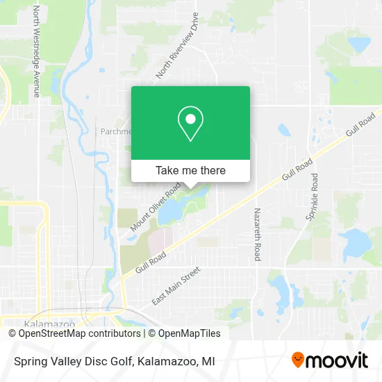 Spring Valley Disc Golf map