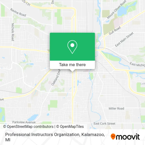 Professional Instructors Organization map