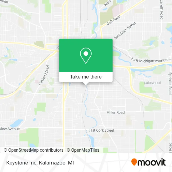 Keystone Inc map