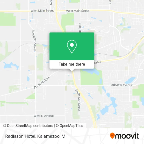 Raddison Hotel map