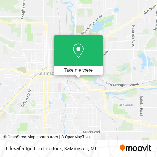 Lifesafer Ignition Interlock map