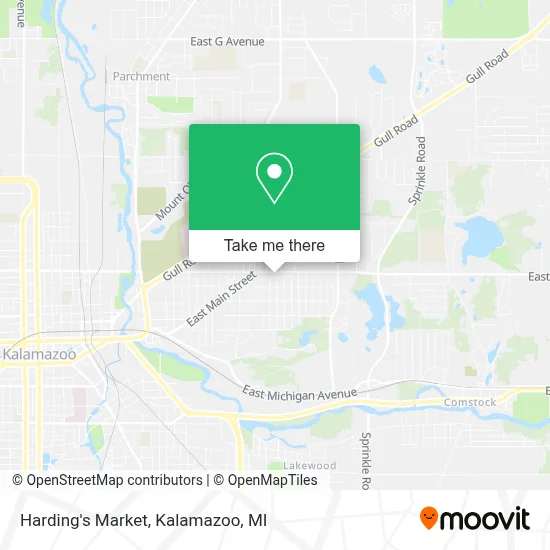 Harding's Market map