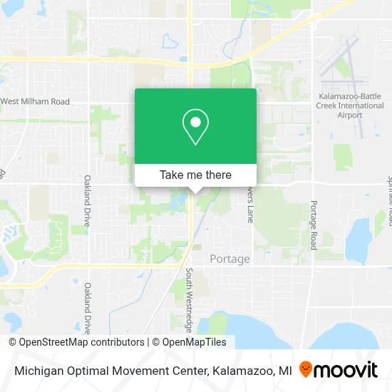 Michigan Optimal Movement Center map