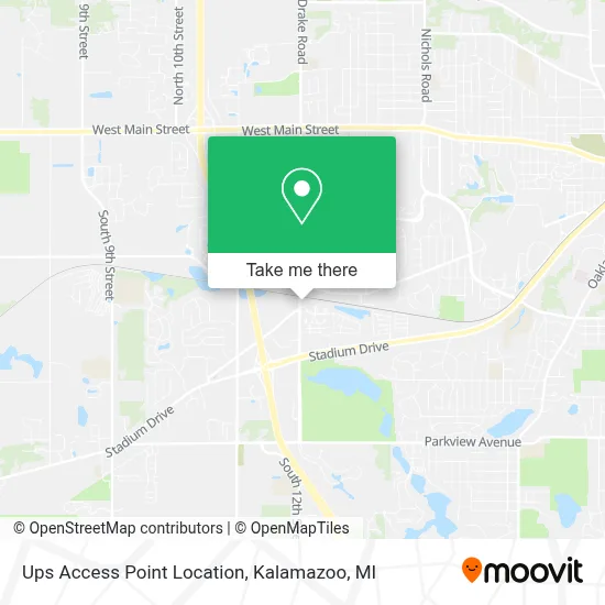 Ups Access Point Location map