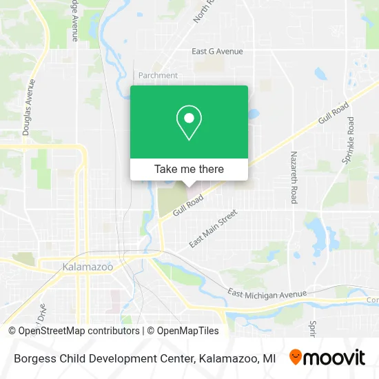 Borgess Child Development Center map