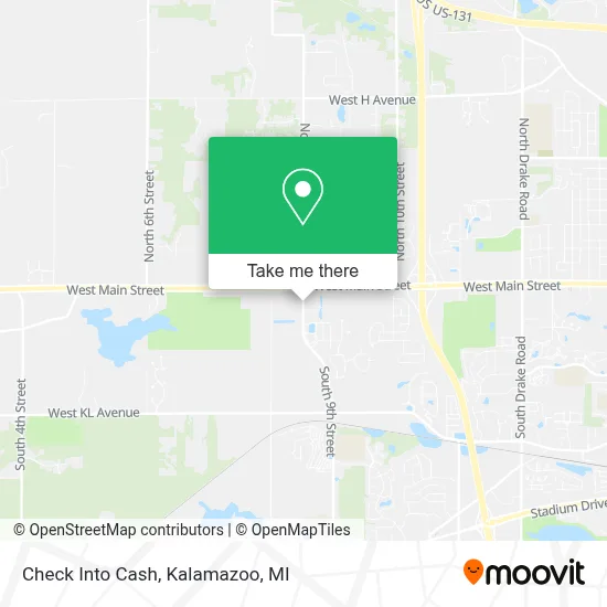 Check Into Cash map