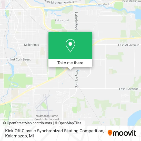 Kick-Off Classic Synchronized Skating Competition map