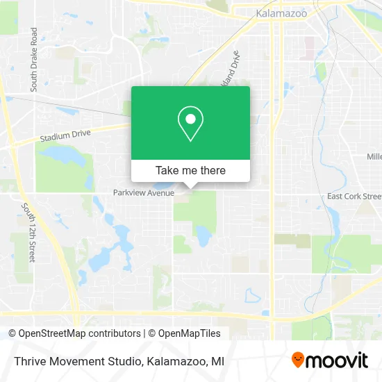 Thrive Movement Studio map