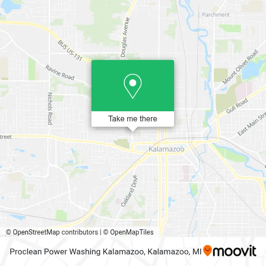 Proclean Power Washing Kalamazoo map