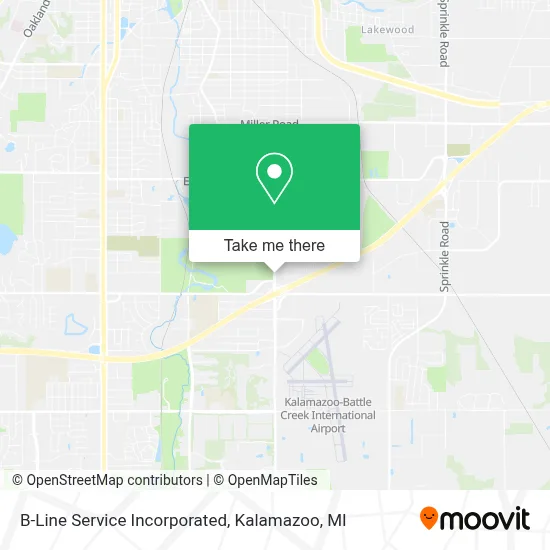 B-Line Service Incorporated map
